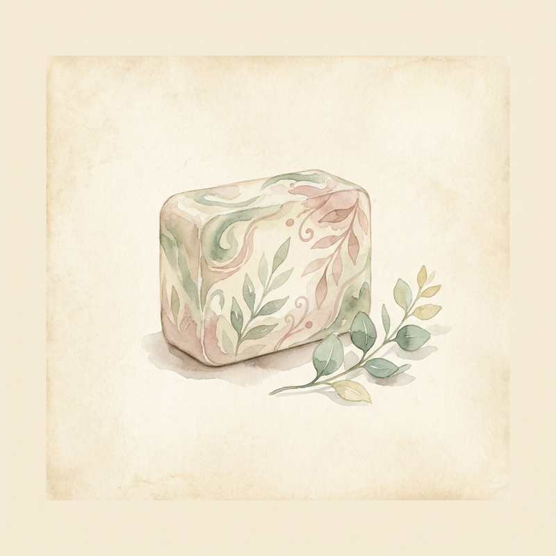 Watercolour illustration of Artisan Cold Press Soap